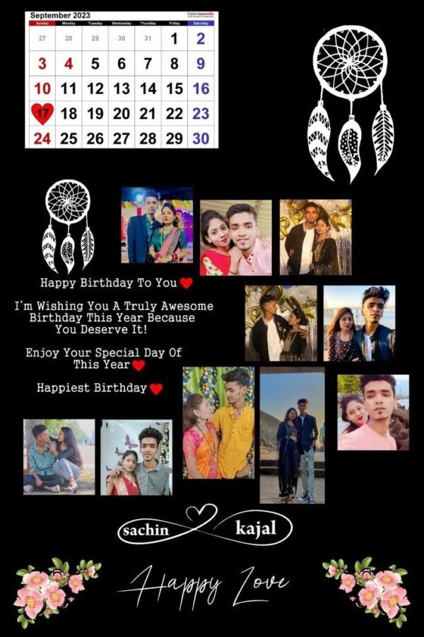Collage Photo calendar Frame For Birthday - Image 4
